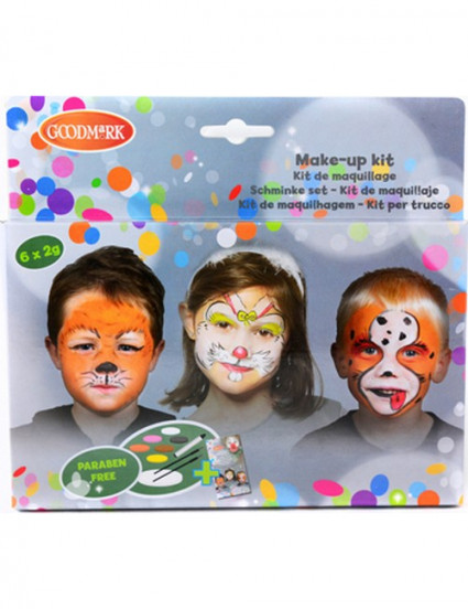 Kit de pinturas 6 cores animais Kit de pinturas 6 cores animais