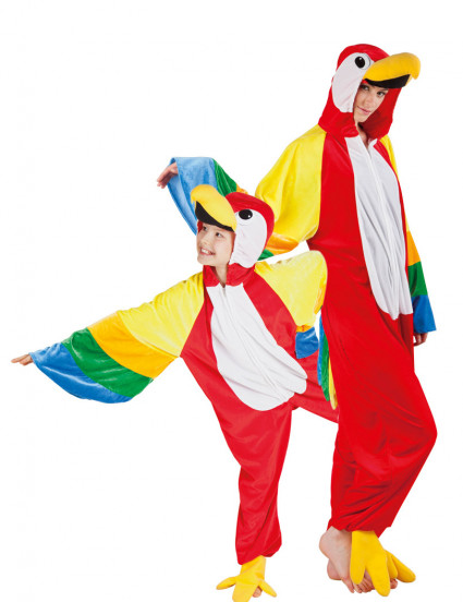 Fantasia de casal papagaio pai e filho 1
