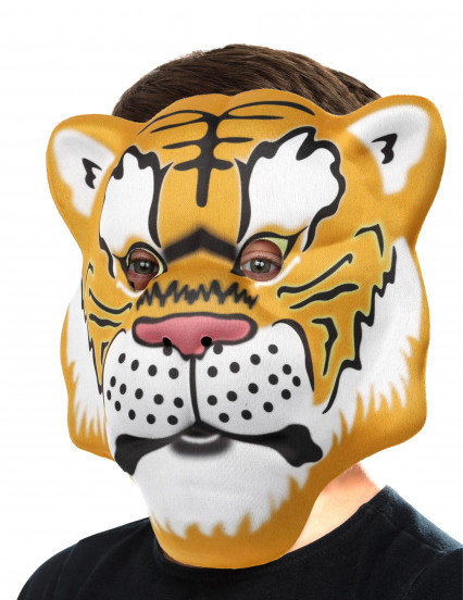 Máscara de cabeça de tigre para criança	 2