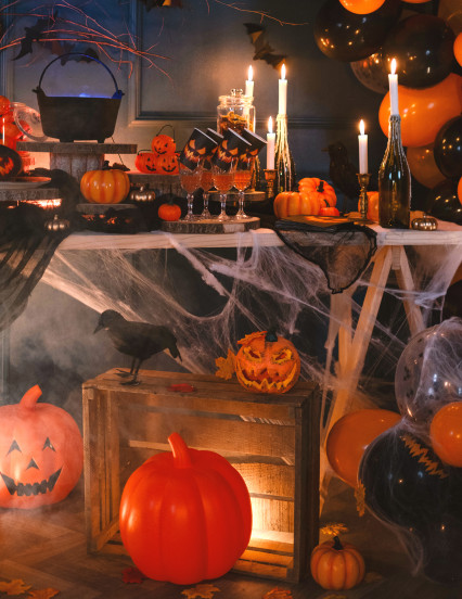Decoração luminosa abóbora Halloween 3
