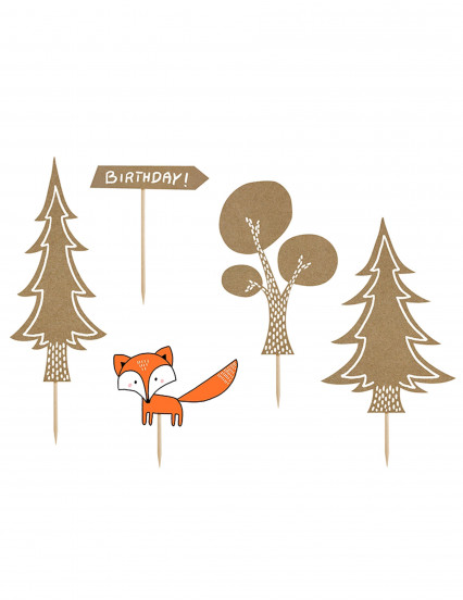 5 Decorações para bolo Floresta 1