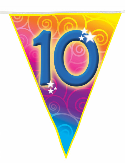 Grinalda bandeirolas 10 anos 2