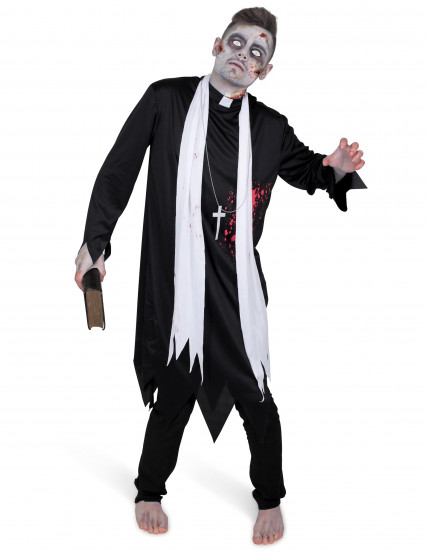 Disfarce padre zombie para homem 1