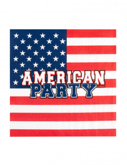 20 Guardanapos de papel American party 33 x 33 cm 2