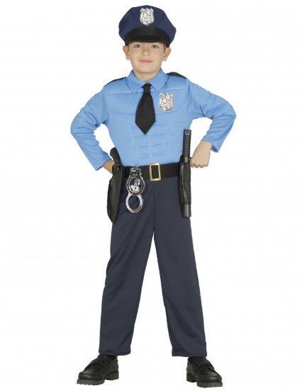 Disfarce polícia musculoso menino Disfarce polícia musculoso menino