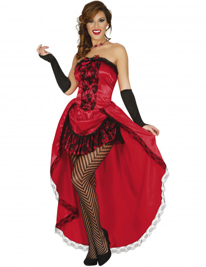 Disfarce miss burlesco vermelho mulher 1