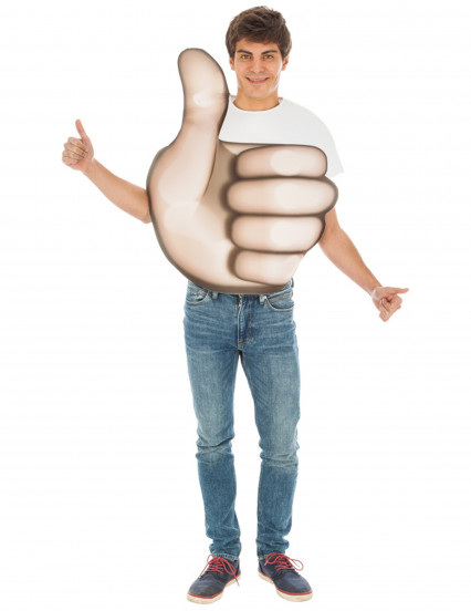 Disfarce Emoji polegar™ adulto 1
