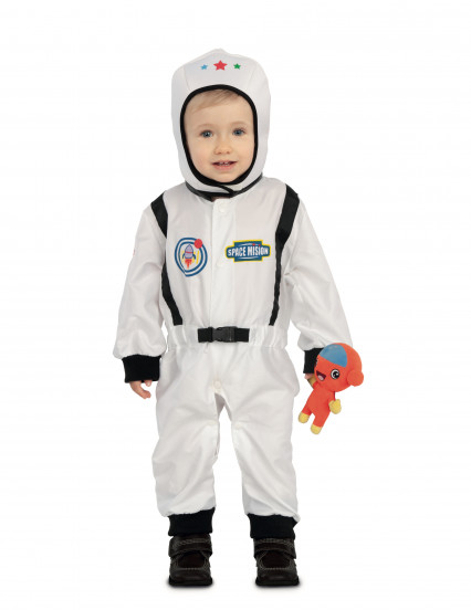 Disfarce astronauta com pequeno extraterrestre bebé Disfarce astronauta com pequeno extraterrestre bebé