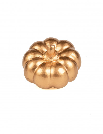 Abóbora de resina dourada 6,5 cm 2