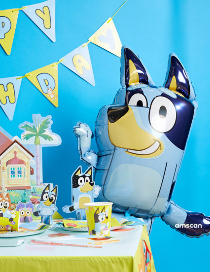 8 pratos redondos Bluey™ de 23 cm	 2