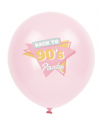 6 balões de látex 90s	 2
